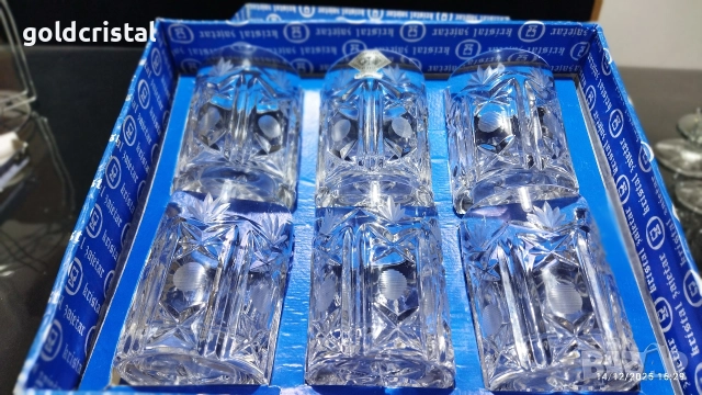 кристални чаши , снимка 6 - Антикварни и старинни предмети - 25922270