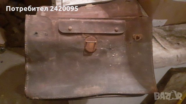 Стара кожена чанта за документи -10лв, снимка 2 - Други ценни предмети - 31872552