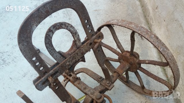 отличен възрожденски колесар, теглич за рало плуг, снимка 11 - Антикварни и старинни предмети - 38211556