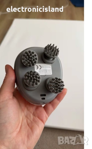 Умен масажор за глава - Акумулаторен уред за масаж на скалпа - за релаксация и на домашен любимец, снимка 10 - Други стоки за дома - 54032059