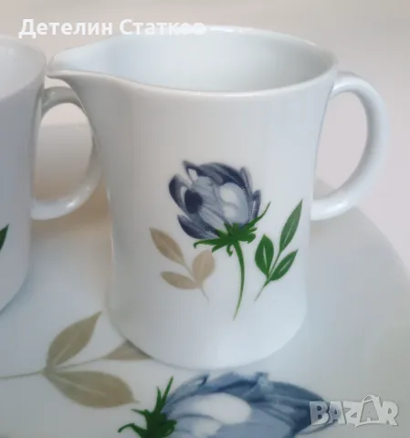 Сет за кафе  - чаша, каничка и десертна чиниа, снимка 3 - Чаши - 55715378