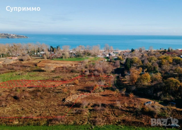 Урегулиран парцел с морска панорама на 200 метра от плаж Каваци, Созопол, снимка 2 - Парцели - 52671276