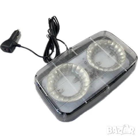 LED сигнална лампа маяк 28cm x 6cm x 17cm 12-24V оранжева 5 режима