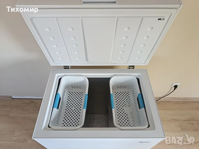 Фризерна ракла MIDEA MDRC206FZF01CE, 142 л, Цифров контрол, Функция Хладилник, , Бял, снимка 4 - Хладилни витрини и фризери - 56084277