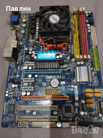 Дъно GIGABYTE с процсор и рам