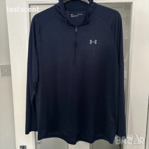 €51,13 Under Armour 1/4 Zip блуза – XL – Loose – синя – без забележки