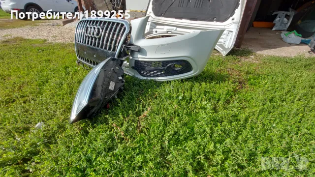 Капак,броня,решетка и десен фар Audi Q5, снимка 4 - Части - 48107761