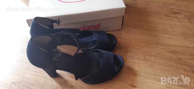 Тъмно сини сандали на ток 40, снимка 5 - Сандали - 30298428