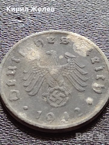 Три монети 1 райхспфенинг различни години стари редки ТРЕТИ РАЙХ С СХВАСТИКА 37961, снимка 6 - Нумизматика и бонистика - 40650571