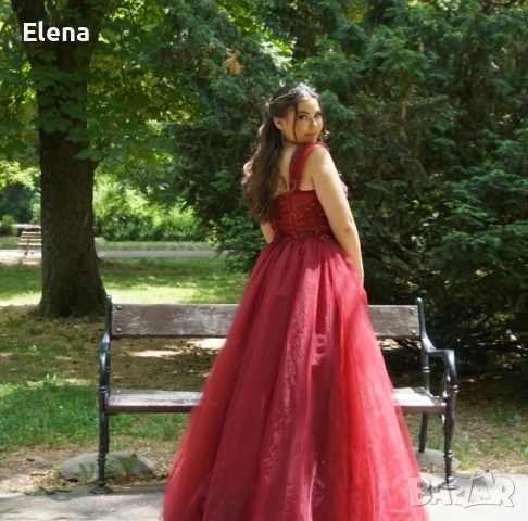 Бална рокля бордо, снимка 5 - Рокли - 53336522