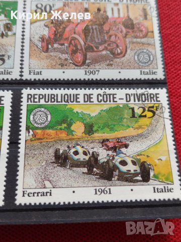 Пощенски марки чиста комплектна серия Ретро спортни коли Кот Ди Воар - 22529, снимка 6 - Филателия - 36654200