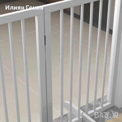 Преграда за кучета PawHut, сгъваема, снимка 5 - За кучета - 52218967