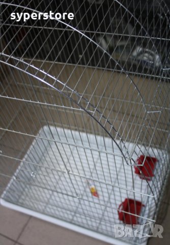 Клетка за големи Папагали, Птици, Супер голяма XXXL2 с объл покрив тънка тел малки отвори 1см - Жако, снимка 7 - За птици - 34543754