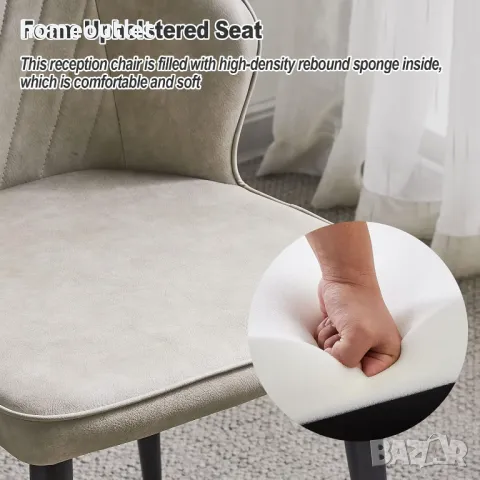 Трапезни столовe тип кресло, к-т от 2бр C-K-DC-C0229CR-U, снимка 3 - Столове - 48943634