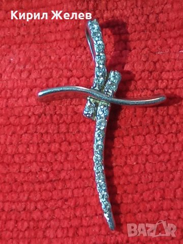 КРАСИВ СРЕБЪРЕН АРТ КРЪСТ СРЕБРО 925 ИНКРУСТИРАН с ЦИРКОНИ 30750, снимка 16 - Колиета, медальони, синджири - 40487641