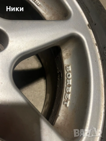 2 бр,195/60/15 momo +2 бр. джанти BORBET 4X114,3 /7X15, снимка 3 - Гуми и джанти - 54115210
