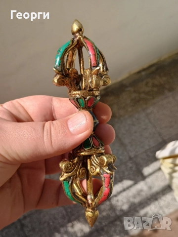 Красива бронзова варджа-387, снимка 8 - Колекции - 51613422