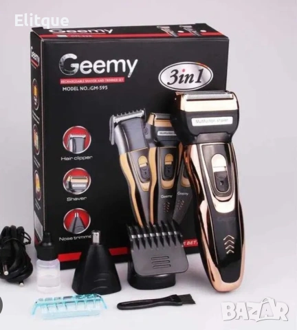 Машинка за подстригване и тример 3 в 1 Gemei GM-595
