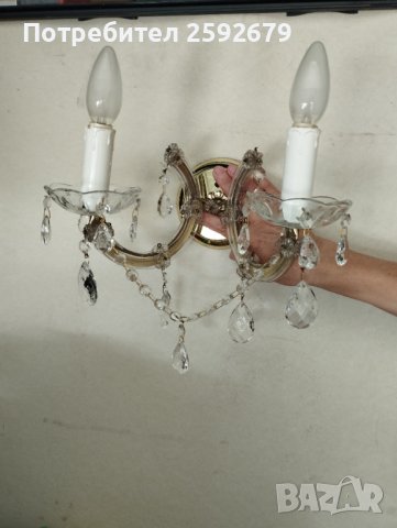 Кристални аплици , снимка 8 - Лампи за стена - 38716460