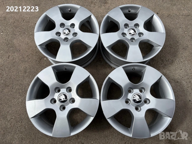 4 броя алуминиеви джанти за Skoda Octavia 15, снимка 3 - Гуми и джанти - 53886749