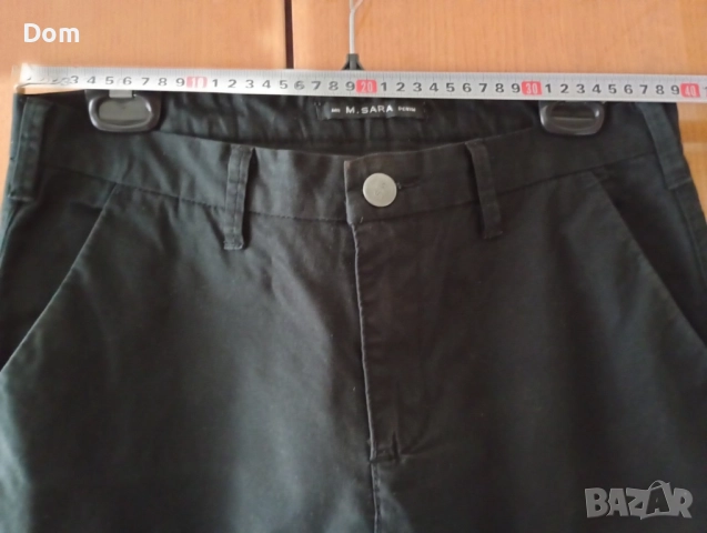 Черен мъжки панталон, снимка 2 - Панталони - 51709389