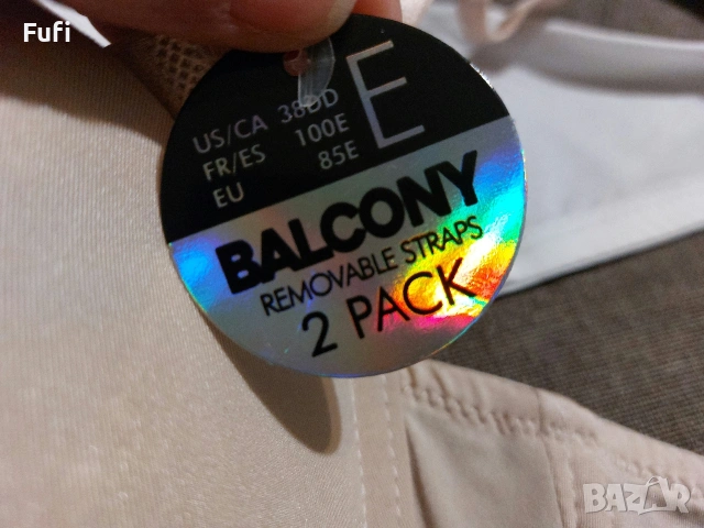 6 евро, за 2 броя нови сутиена, големи размери, с етикет, 85 Д и 85 Е, снимка 5 - Бельо - 53205805