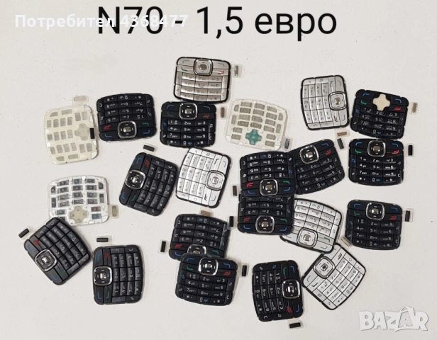 Клавиатура за Nokia 6234,6233,N70,7250,6680,7610,2600,6230i,6288,6280,6610,6610i,6210,6120cl,N95,N73, снимка 4 - Резервни части за телефони - 53287031