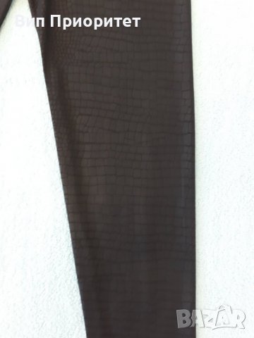 Дълъг клин еластичен черен релефен луксозен принт- като змийска кожа , снимка 11 - Клинове - 37246300