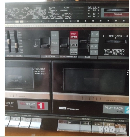 стерео радио касетофон Panasonic RX-CW26L двукасетъчен=280лв, снимка 5 - Радиокасетофони, транзистори - 52574117