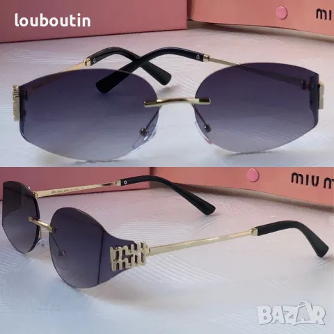 Miu 2024 дамски слънчеви очила елипса 3 цвята, снимка 2 - Слънчеви и диоптрични очила - 48001726