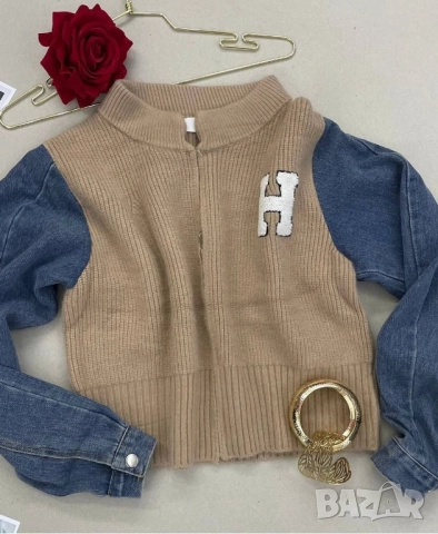 италиански плетени пуловер, снимка 5 - Блузи с дълъг ръкав и пуловери - 51844526