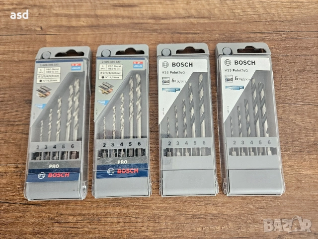 BOSCH 4 комплекта свредла