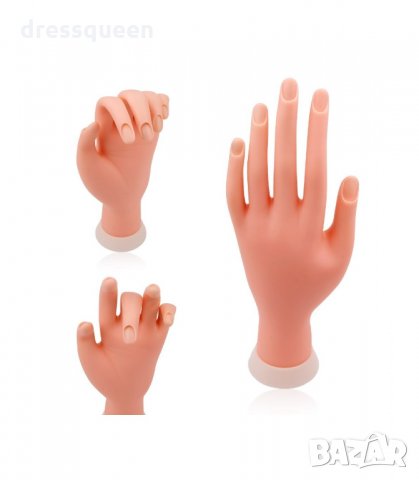 3174 Силиконова ръка за маникюр тренировъчна, снимка 7 - Педикюр и маникюр - 34236814