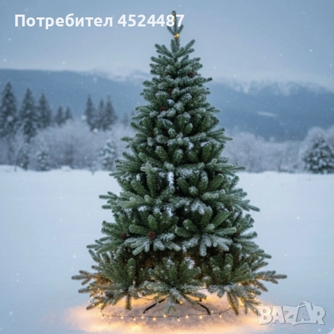 Красива коледна елха с естествено излъчване – празниците започват тук!, снимка 8 - Декорация за дома - 52428166