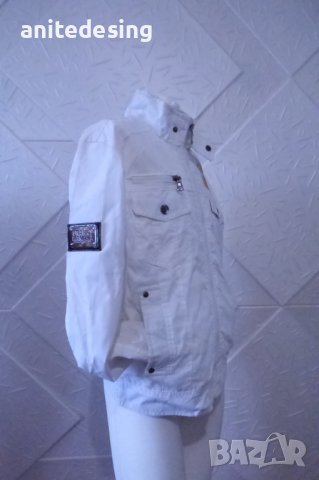 Бяло детско спортно яке, снимка 2 - Детски якета и елеци - 42917072