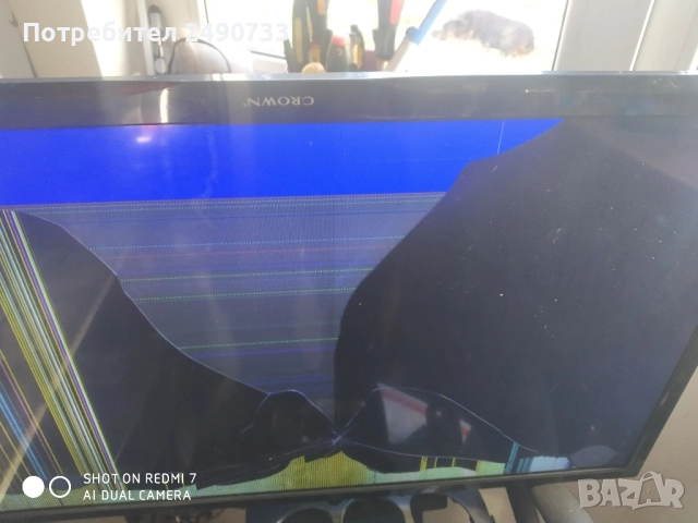 Телевизор crown 32133 на части 