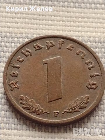 Монета 1 райхсфенинг 1938г. Германия Трети Райх с СХВАСТИКА за КОЛЕКЦИЯ 31575