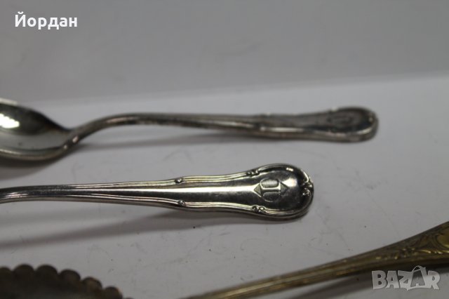 3бр. лъжички за чай посребрени , снимка 2 - Антикварни и старинни предмети - 35095179