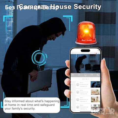 Нова Безжична 1080P Скрита Камера, 150° Широк Ъгъл, Motion Detection, снимка 4 - IP камери - 52341984