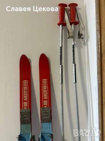 Детски ретро ски, снимка 2 - Зимни спортове - 53006103