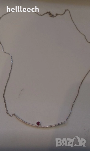 Сребърно колие, снимка 2 - Колиета, медальони, синджири - 52669600