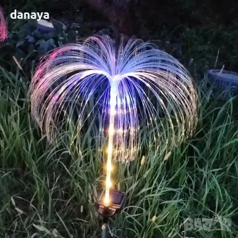 5770 Градинска соларна лампа Медуза, 70 см, снимка 2 - Градински мебели, декорация  - 49321261