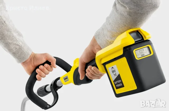 Акумулаторен тример с корда Karcher LTR 36-33 с Батерия 5 Ah и Зарядно комплект, снимка 2 - Градинска техника - 56080854