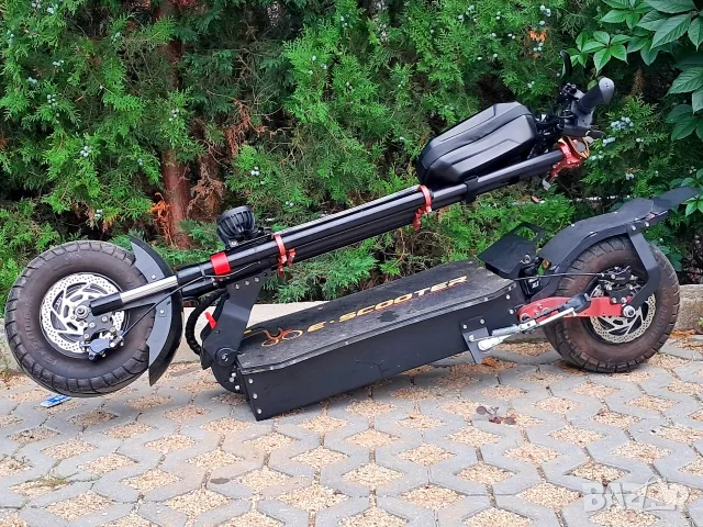 Голяма Електрически Скутер Тротинетка със Седалка, OBARTER X5 13" 8000W Хидравлични Спирачки 13 цола, снимка 6 - Друга електроника - 55853270