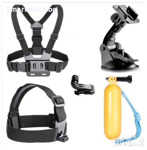 GK3 нов комплект аксесоари за екшън камери 5 части GO PRO SJCAM,EKEN, снимка 1