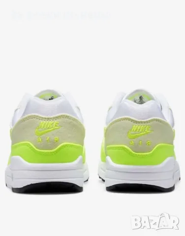 NIKE Air Max 1 Shoes White/Green Дамски Маратонки👟Дамски Спортни Обувки Код P2930, снимка 3 - Маратонки - 55815845