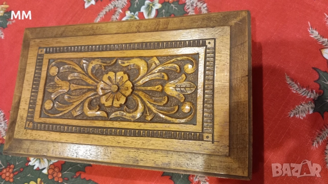 Стара дървена кутия за бижута , снимка 2 - Декорация за дома - 52933070