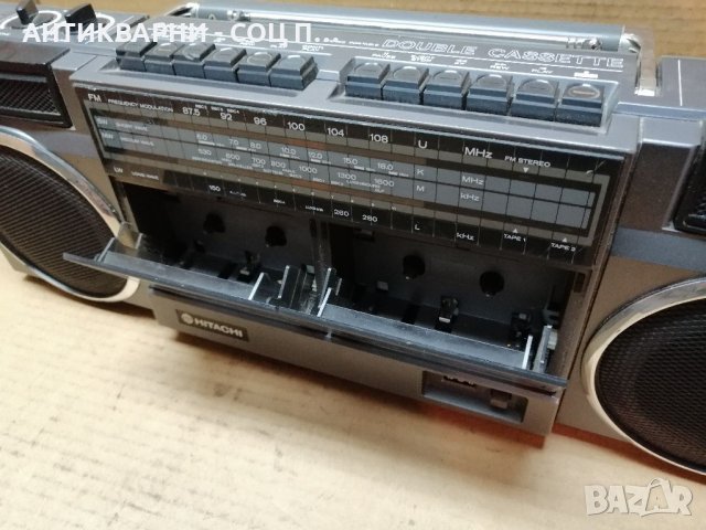 Стар Ретро Касетофон HITACHI TRK-W22E. , снимка 8 - Антикварни и старинни предмети - 40879588