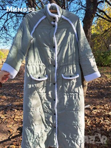 дълго яке, тип палто  ментовозелено- М/ L, снимка 7 - Якета - 42778435