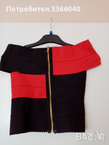 Топ, бандажен, размер XS-S, снимка 2 - Корсети, бюстиета, топове - 37547930